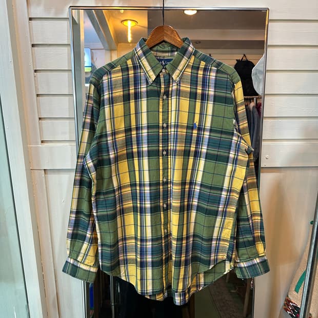 폴로 랄프로렌 클래식 핏 체크 셔츠