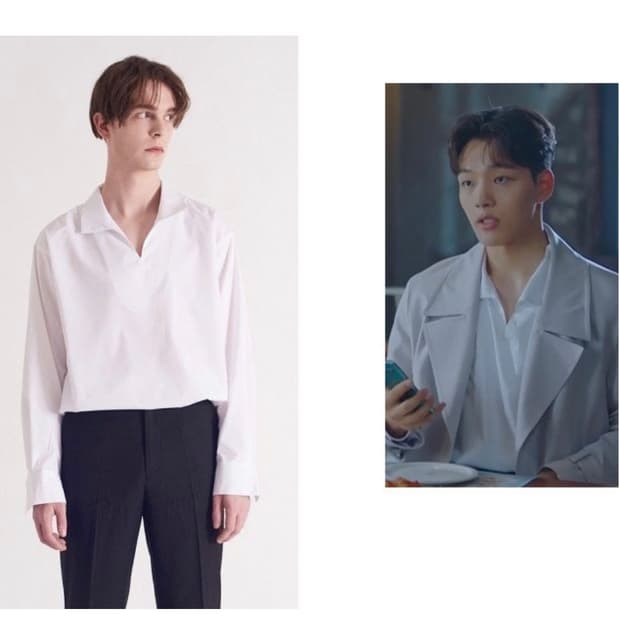 아람 셔츠 L 새상품급 집에서 실착 1회