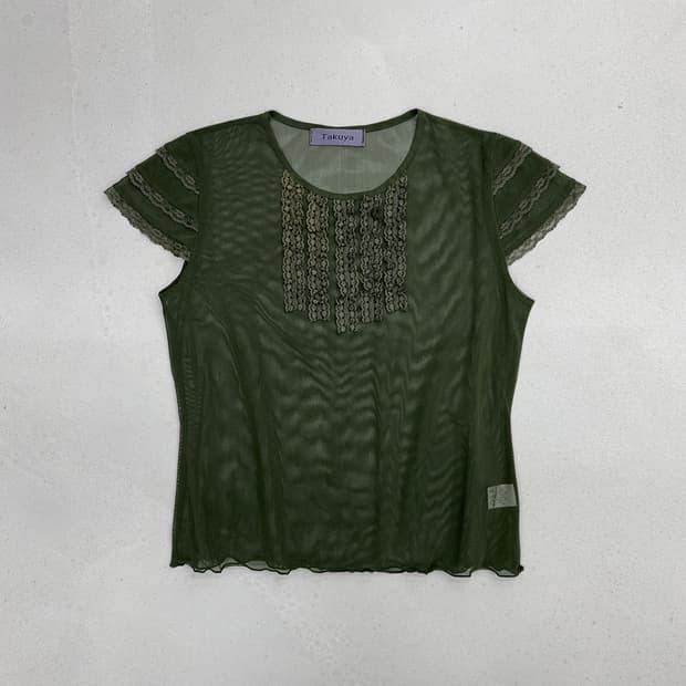 TAKUYA 반팔 블라우스