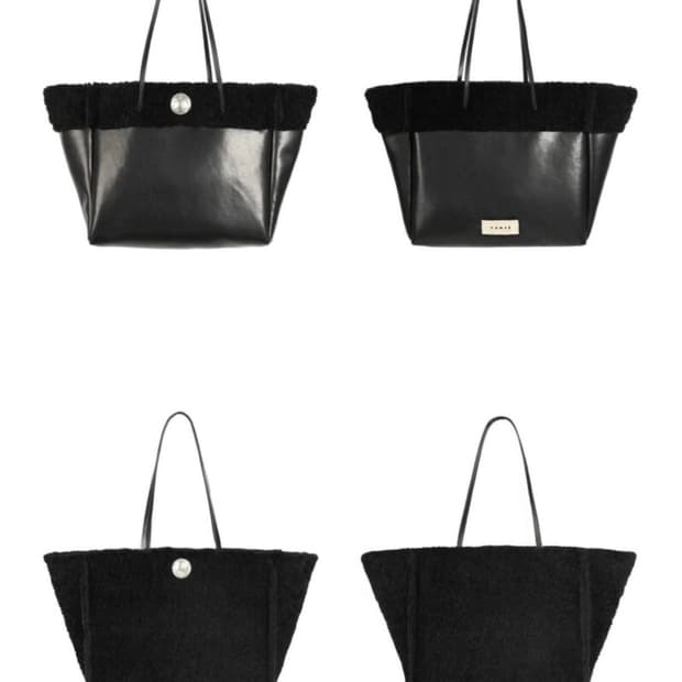 yunse bud shearling Bag(reversible)