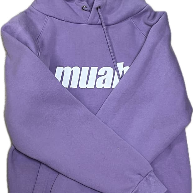 무아무아 후드티 퍼플