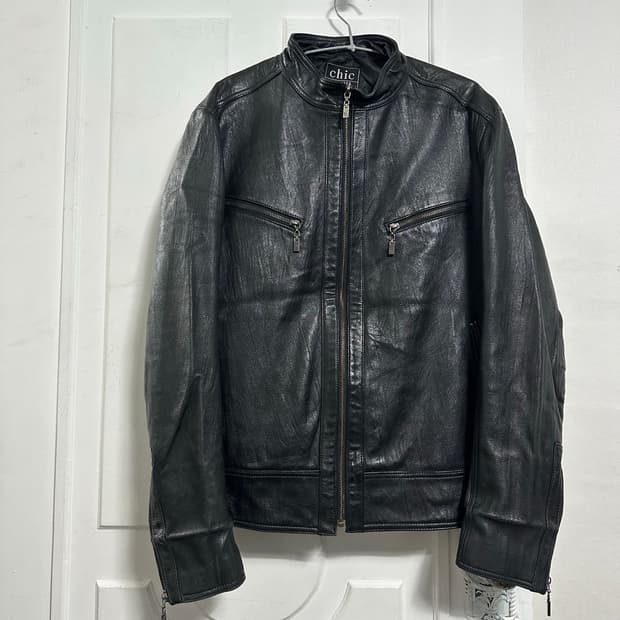 시크 램스킨 바이커자켓