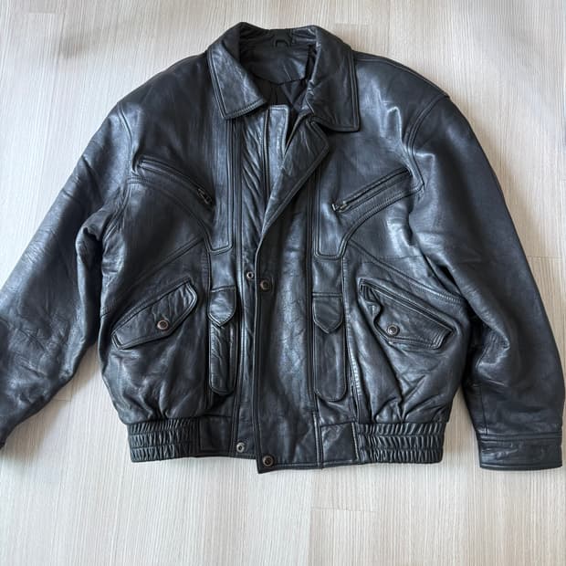 램스킨 가죽자켓 XL