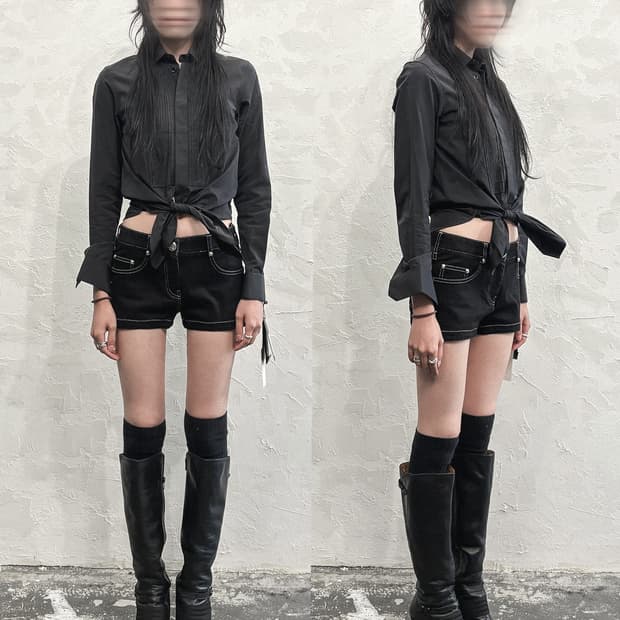 new* 생로랑 16SS by 에디 슬리먼 드레스 셔츠