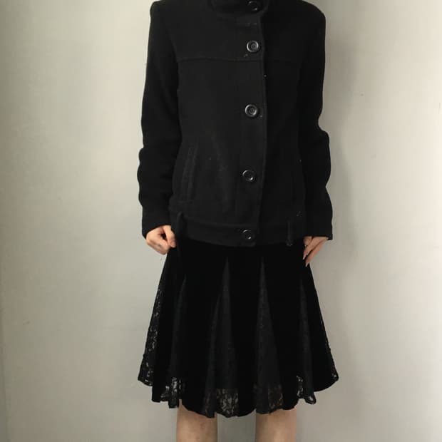 tralala High neck short coat