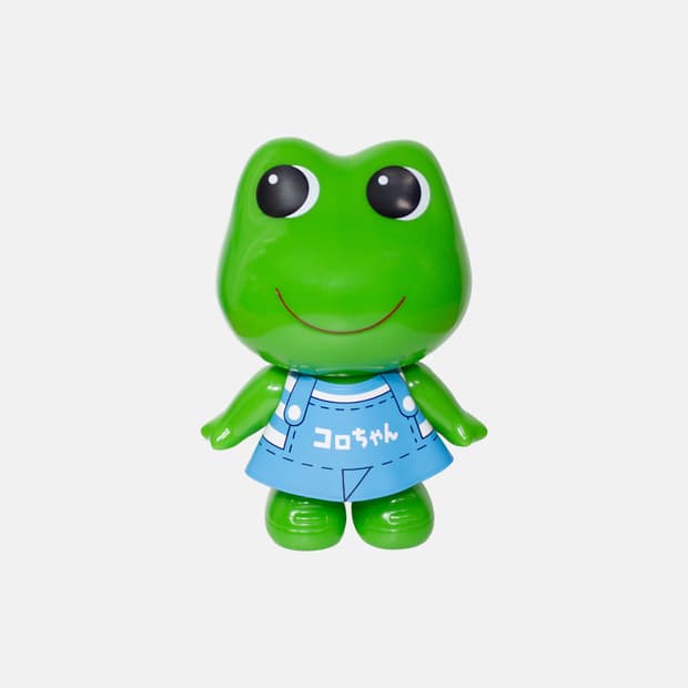 코로쨩 개구리 플라스틱 피규어 고전 헤이세이 레트로 캐릭터 소품