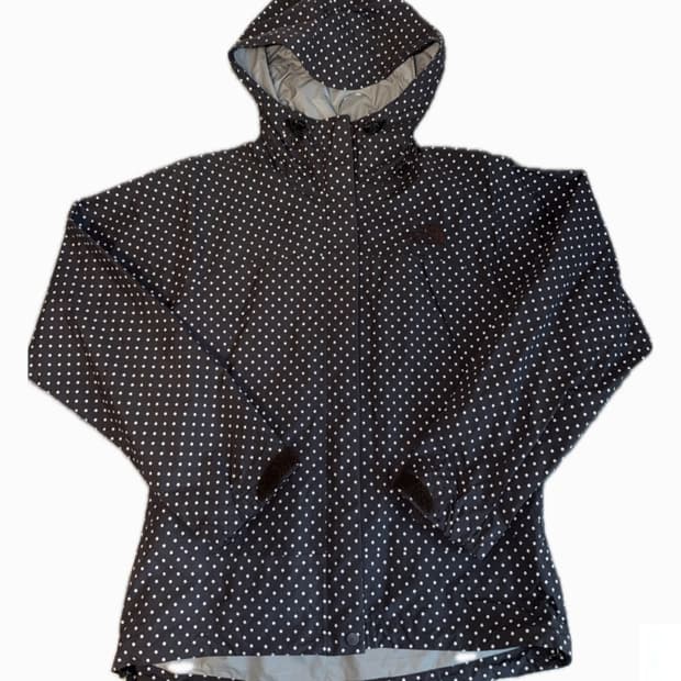 North face 노스페이스 딥브라운 도트 바람막이