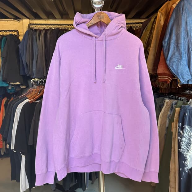 Old 나이키 스우시 리버스위브 스웻 후드