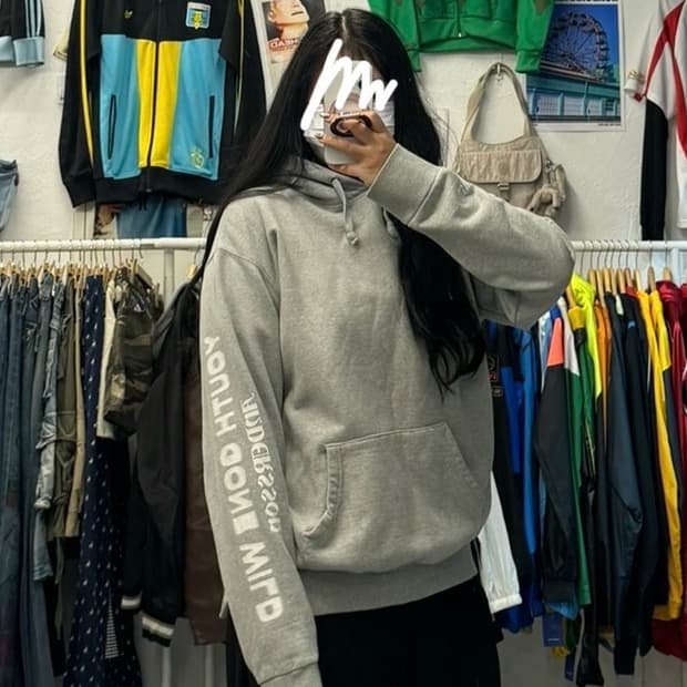 앤더슨벨 영 와일드 그레이 후드티 XL