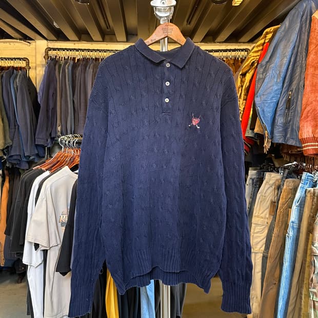 폴로 랄프로렌 헤비 케이블 니트