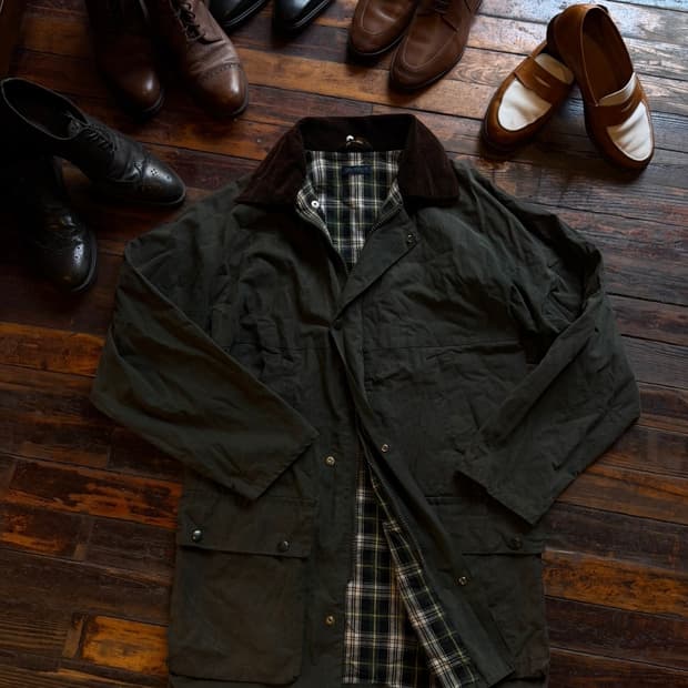 브리티시 왁스 아웃도어 자켓 100~105