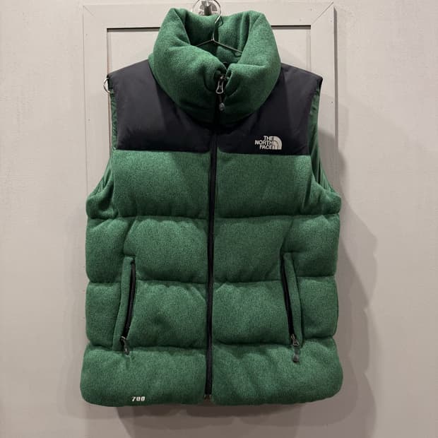 90 노스페이스 700 눕시 니트 패딩 베스트 조끼