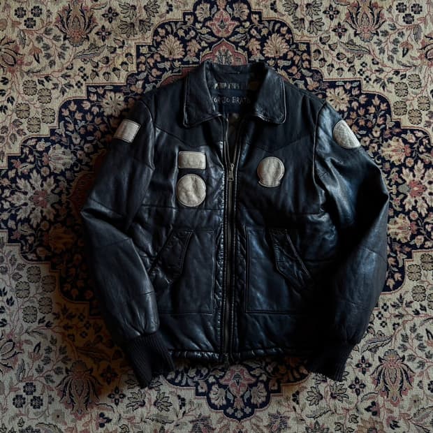조르지오 브라토 A-2 플라이트 레더 자켓 100