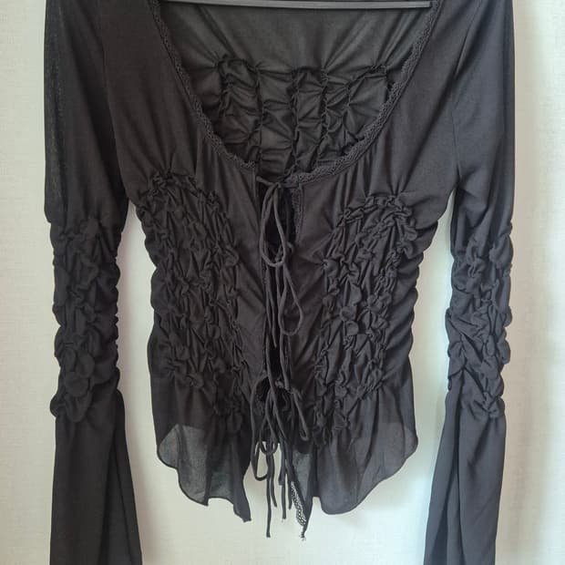 자라 레이어드 슬리브 고스 고스펑크 y2k