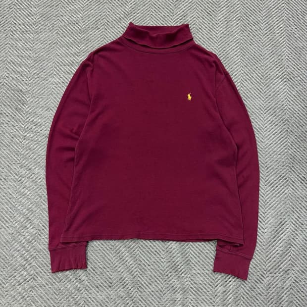 폴로랄프로렌 로고 터틀넥 롱슬리브 v2976