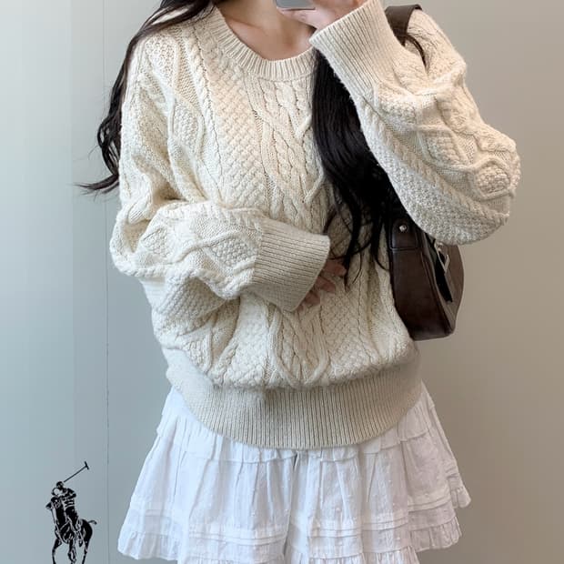 폴로 피셔맨 니트