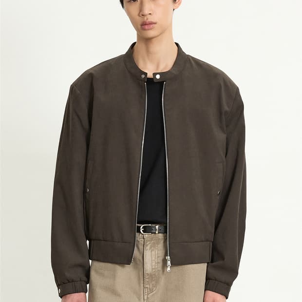 (새상품) TNGT 빈티지 숏 점퍼 카키 95