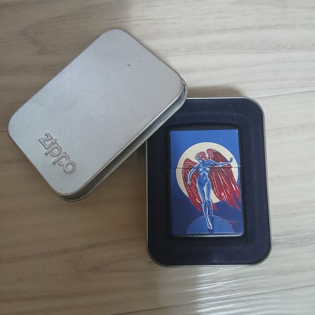 희귀 수집용 지포라이터 zippo blue angel