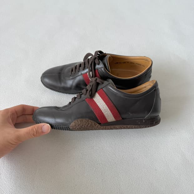 [EU39]발리(BALLY) 레더 스니커즈