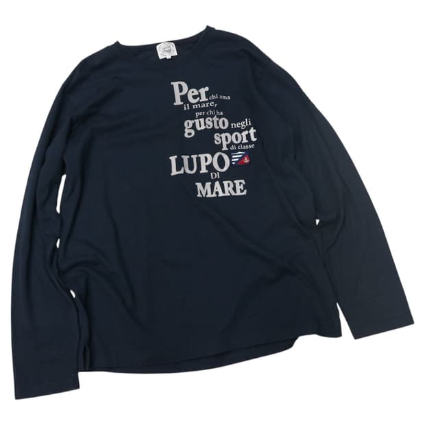 Sina Cova 시나코바 마린 스타일 로고 롱슬리브 티셔츠 (LL)