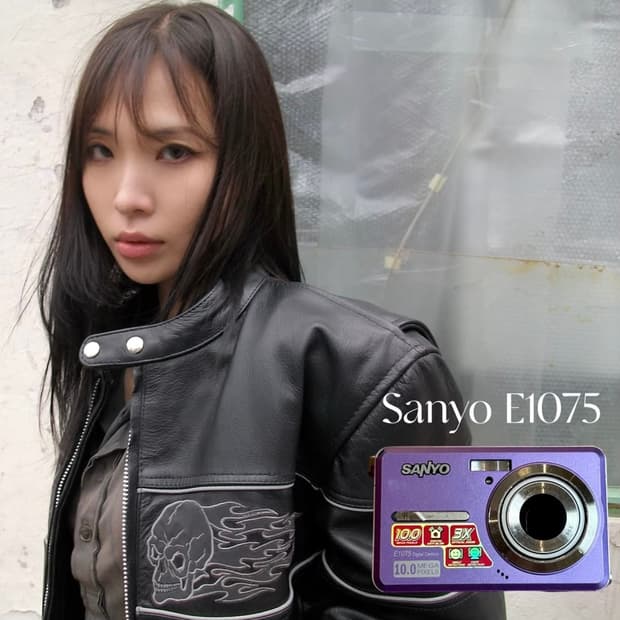산요 E1075 디지털 카메라 디카