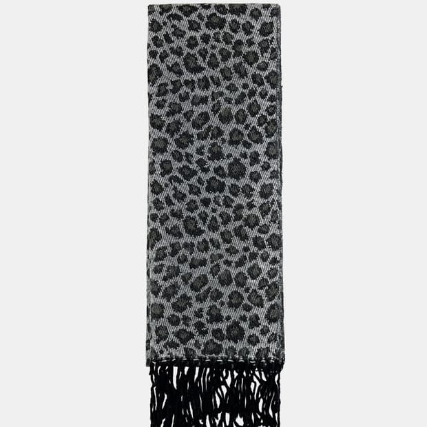 빈티지 레오파드 패턴 머플러 