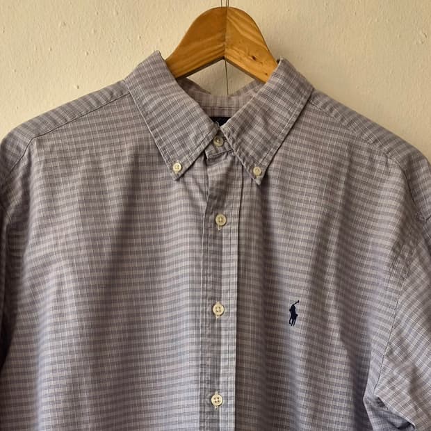 랄프로렌폴로 남성 체크코튼셔츠 L사이즈