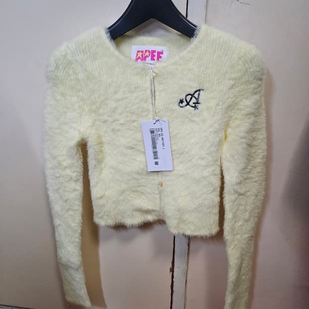 XS) 베이프 에이피 Bape Apee 모헤어 가디건