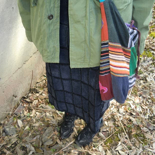 Ethnic patch cross bag