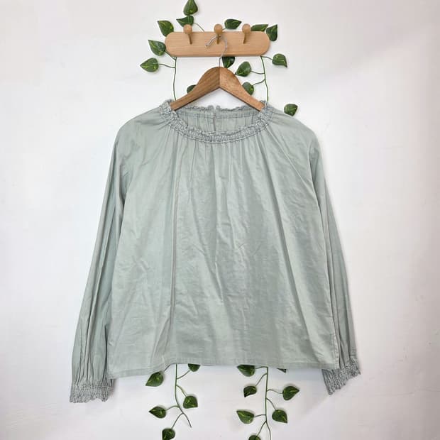 ehka sopo 민트 블라우스