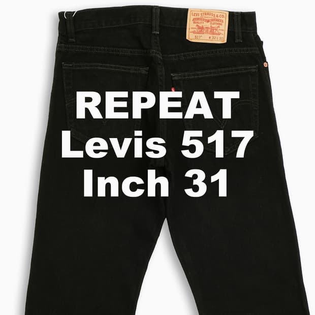 빈티지 리바이스 517 흑청 블랙진 31 인치 LV5173293