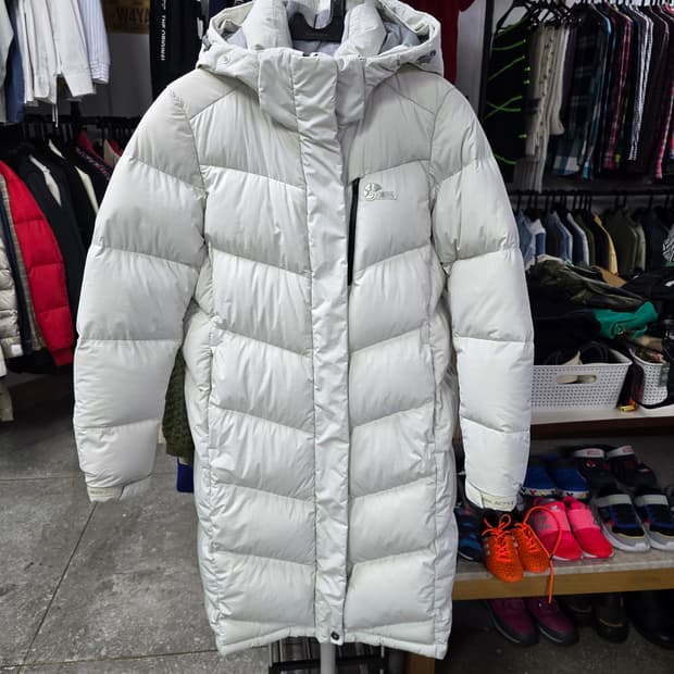 네파 아이보리 롱패딩 여성 (1324)
