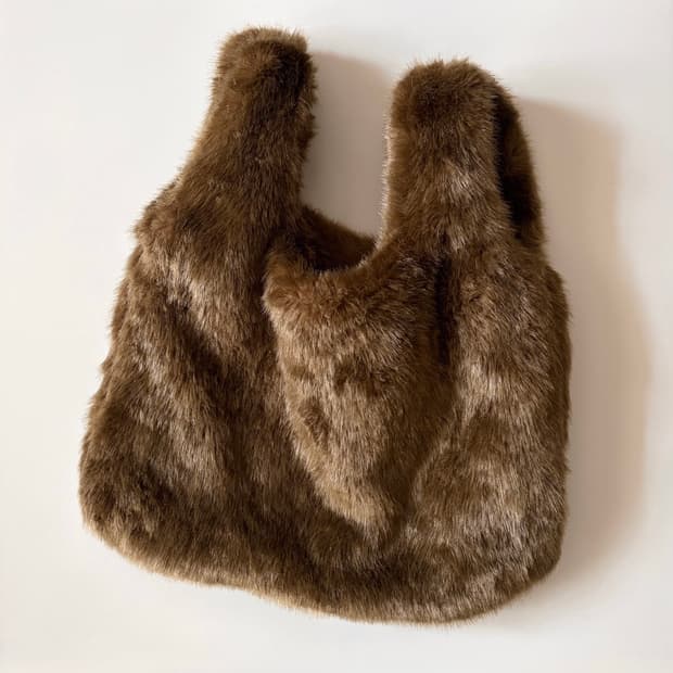 fur tote bag