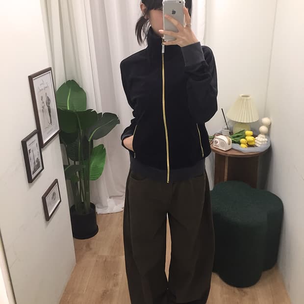 여성 나이키 벨벳 집업 95