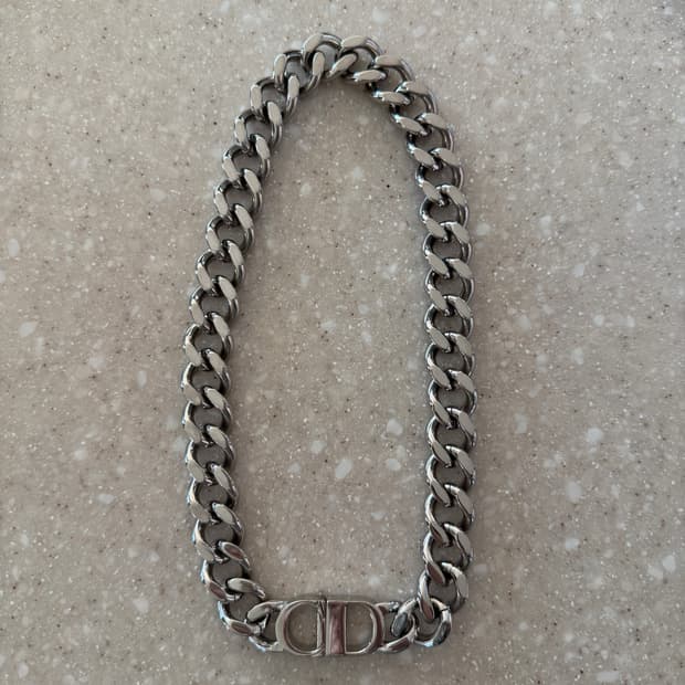 디올 CD Icon 체인 링크 목걸이