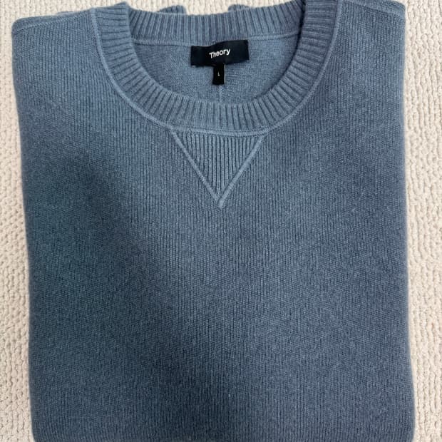 띠어리 캐시미어 100%알코스 니트 모트 L사이즈