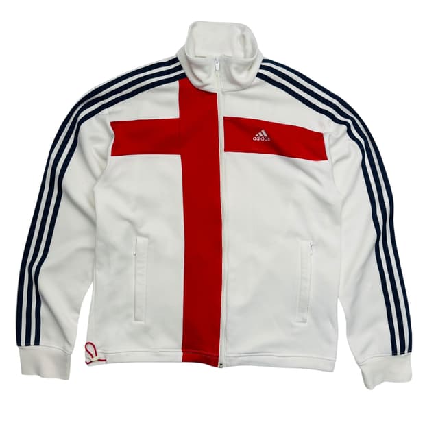 아디다스 잉글랜드 국대 화이트 트랙탑 져지 L