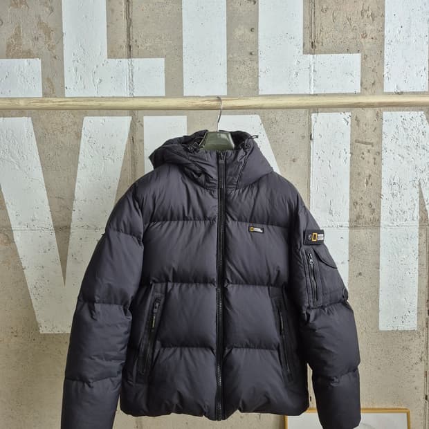 내셔널지오그래픽  N224MDW120 구스팡팡패딩 (L)