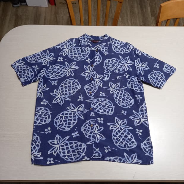 XL105 VIVIDAKIKO 하와이안셔츠 네이비 XL-465
