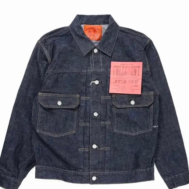 (새상품)풀카운트 x 팝트레이딩컴퍼니 2세대 데님자켓