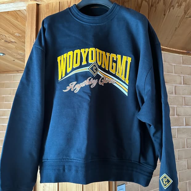 우영미 25fw 렌티큘러 맨투맨 네이비 48