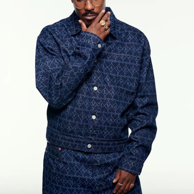 Palace heart denim pants