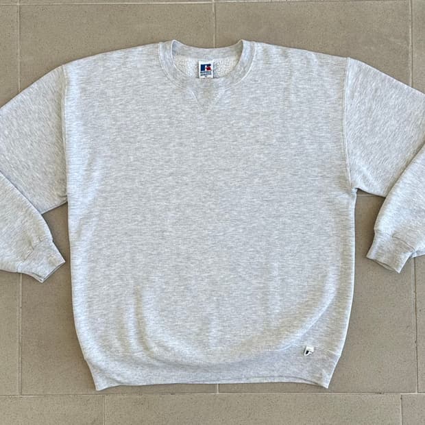 90s 빈티지 러셀 스웻셔츠 그레이 XL USA