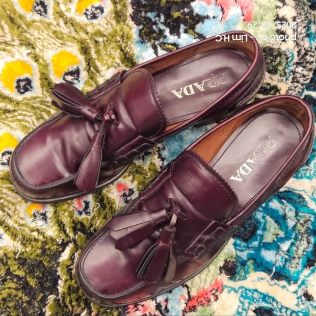 프라다 태슬 로퍼 7  1/2  PRADA