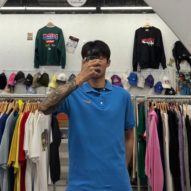 나이키 스우시 매치업 폴로 카라티 L
