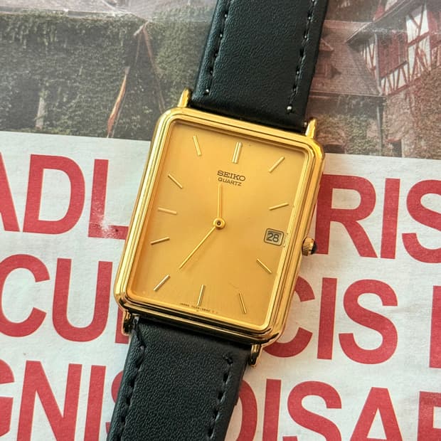 Seiko 세이코 카보숑 크라운 탱크 쿼츠