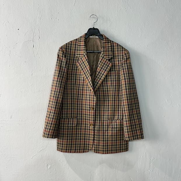 DARKS 닥스 체크 모 견 자켓 여성용