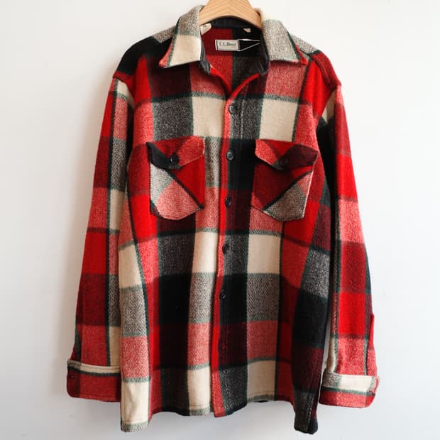 70-80s L.L.Bean 엘엘빈 울 셔츠자켓 (MADE IN USA)