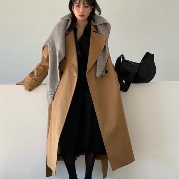 [새제품] 자라 x 스튜디오니콜슨 오버사이즈 트렌치코트 브라운