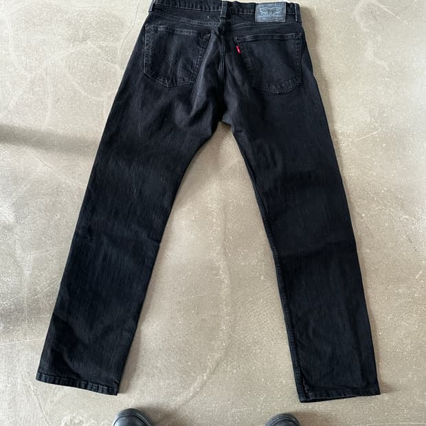 Levis 리바이스 505 블랙 데님 팬츠 w32